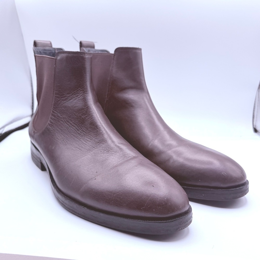 Cole Haan Chelsea Boot Mens 10 Brown Good Leather Grand.OS Brogue C26053